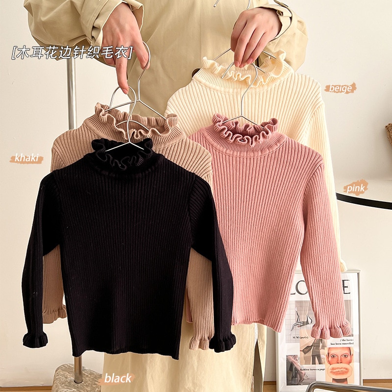 Sweater 2022 Tops O-neck Collar Pullover Regular Length Cotton Solid Soft Simple Casual Comfortable Autumn Winter Gi